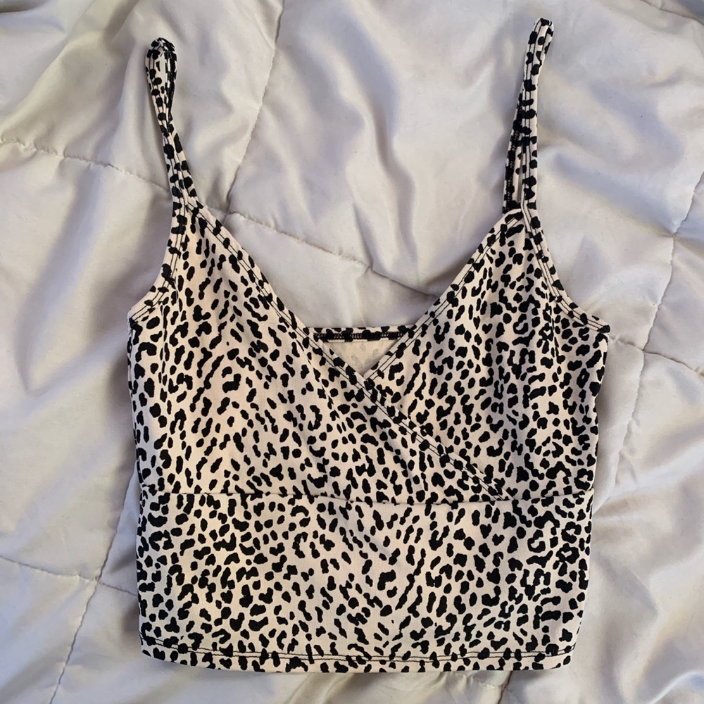 Brandy melville dupe cheetah amara tank top